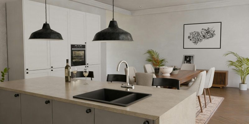 open concept kitchen